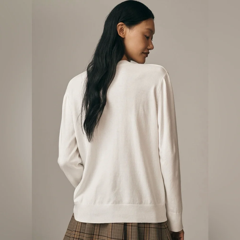 NWT Anthro Maeve Textured Squirrel Icon Sweater - Picture 3 of 16